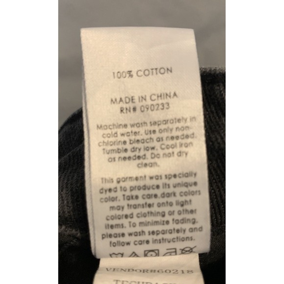 PacSun Mom Shorts 25 Black Faded Distressed Woman's 25x2 Cut Off Cuffed Booty - Picture 4 of 8